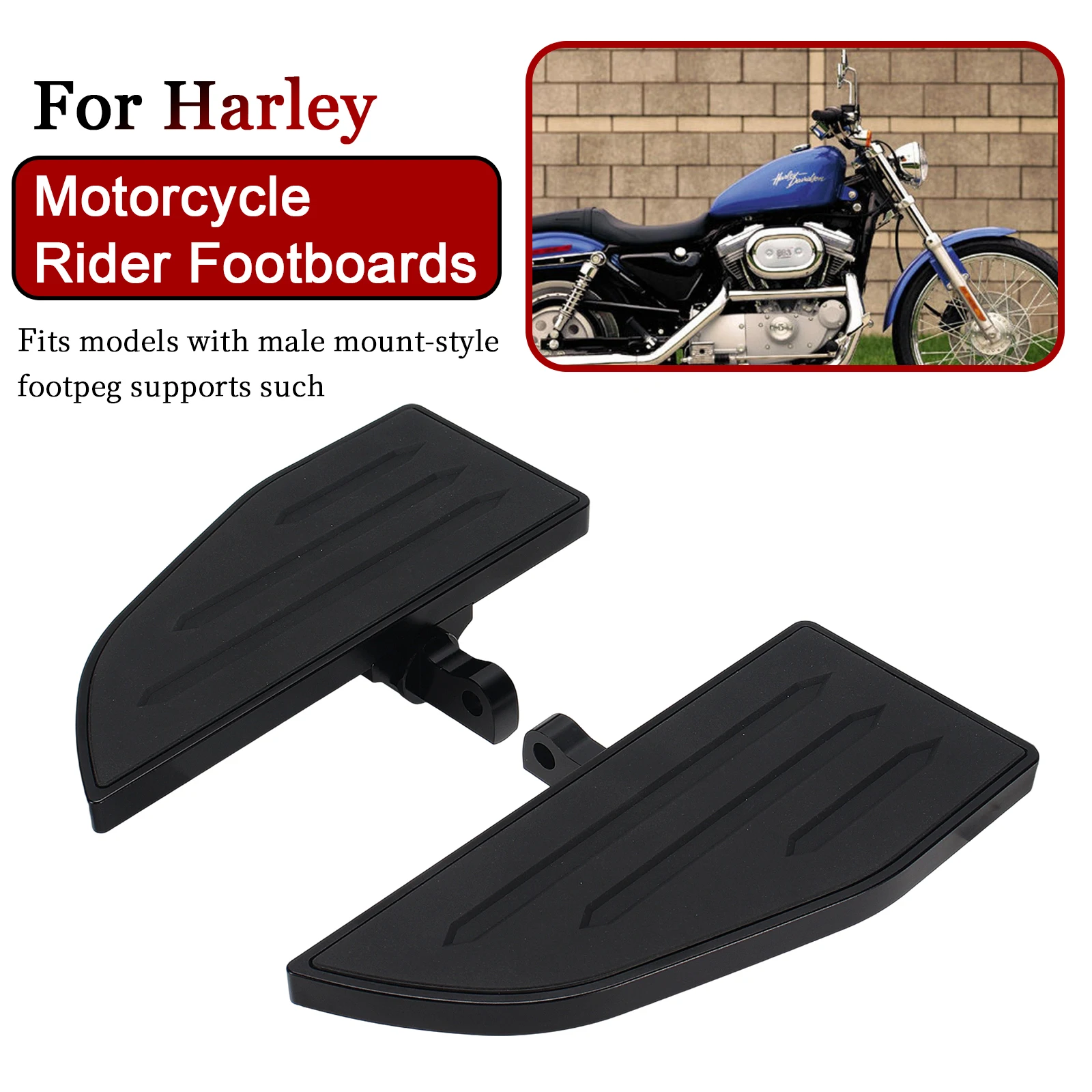 Footrest Wide Foot Pegs Rider Footboards For Harley Sportster XL883 XL 883 XL1200 XL 1200 X48 Forty-Eight Front Floorboards
Footrest Wide Foot Pegs Rider Footboards For Harley Sportster XL883 XL 883 XL1200 XL 1200 X48 Forty-Eight Front Floorboards