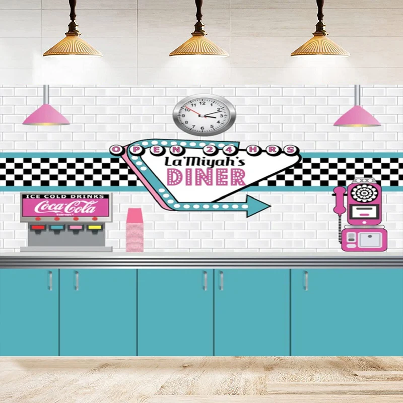 Photography Backdrop 50's Theme Party Decor Happy Birthday Retro Rock And Roll Background Party Decorations Supplies Banner
Photography Backdrop 50's Theme Party Decor Happy Birthday Retro Rock And Roll Background Party Decorations Supplies Banner