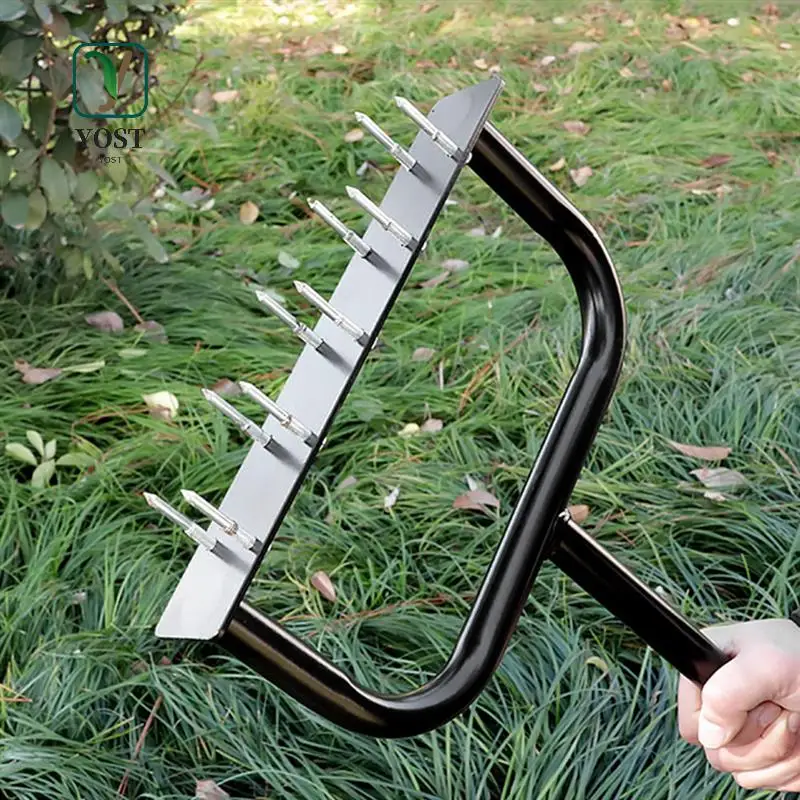 YOST-Lawn Aerator Spike Metal Manual Dethatching Soil Aerating Lawnpre-Grass Aerator Garden Tools
YOST-Lawn Aerator Spike Metal Manual Dethatching Soil Aerating Lawnpre-Grass Aerator Garden Tools
