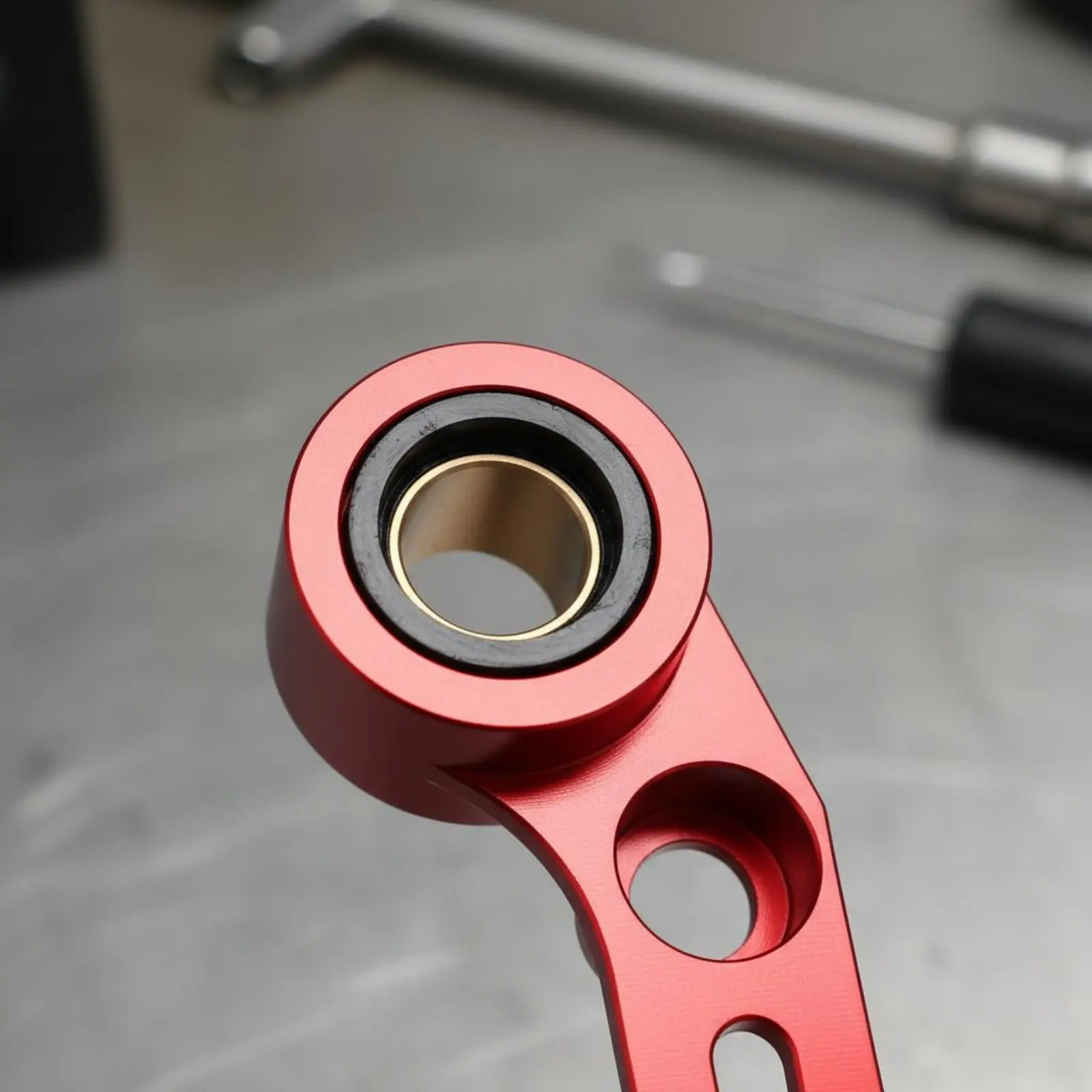 Gear Shaft Support Bracket Anodized Finish Gear Lever Shaft Support Bracket Motorcycle Gear Lever Brace Lightweight Design
Gear Shaft Support Bracket Anodized Finish Gear Lever Shaft Support Bracket Motorcycle Gear Lever Brace Lightweight Design