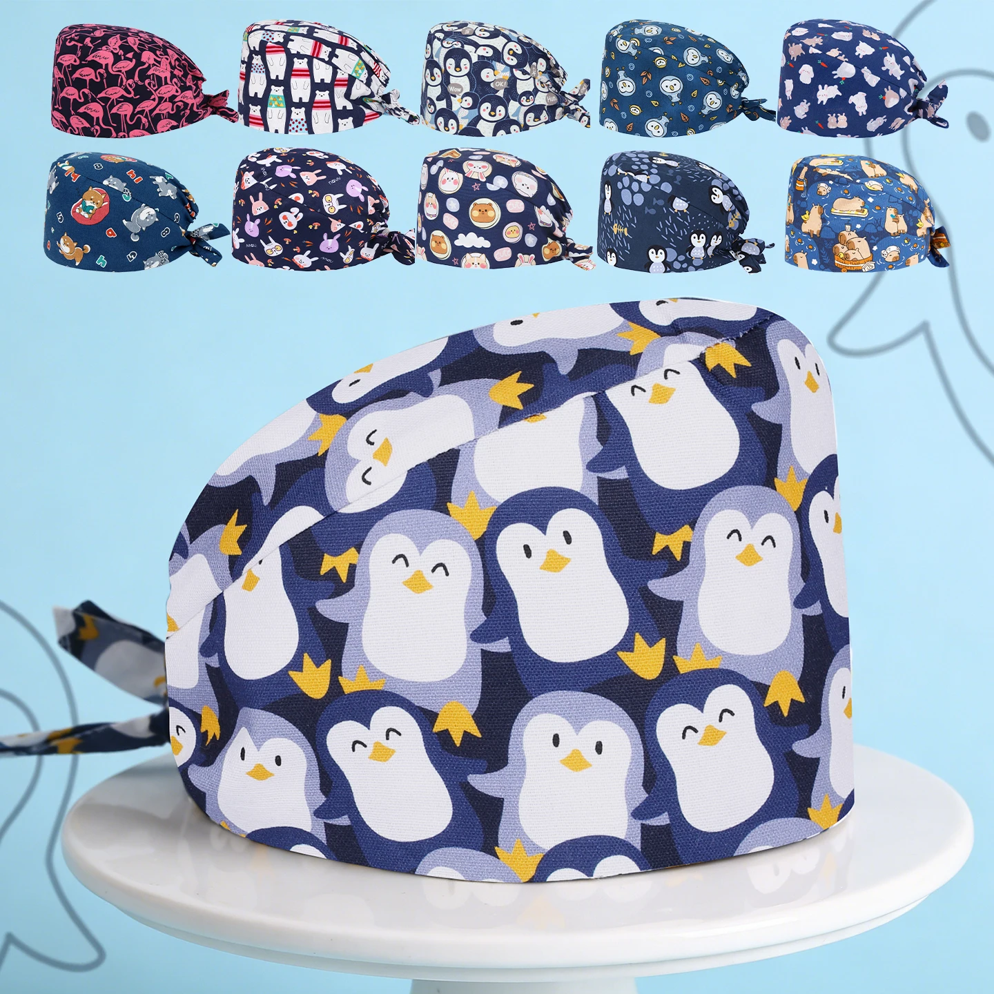 Медицинские шапочки для женщин и мужчин, регулируемые, для медсестер, больниц, клиник, рабочие головные уборы с потовпитывающей лентой, универсальные шапочки, стоматологические головные уборы
Медицинские шапочки для женщин и мужчин, регулируемые, для медсестер, больниц, клиник, рабочие головные уборы с потовпитывающей лентой, универсальные шапочки, стоматологические головные уборы