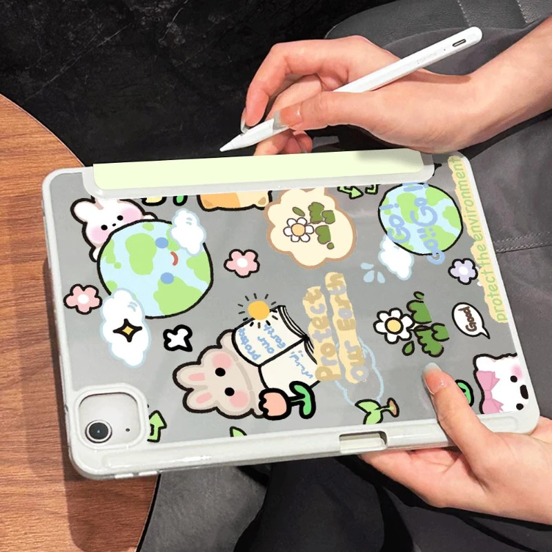 Flip Smart Cover for Ipad Mini6 8.3 Pro 11 2nd 3rd 4th IPad Air 5 2022 Air 4 Case 10.2 7th 8th 9th Gen Cartoon Earth Bunny Funda
Flip Smart Cover for Ipad Mini6 8.3 Pro 11 2nd 3rd 4th IPad Air 5 2022 Air 4 Case 10.2 7th 8th 9th Gen Cartoon Earth Bunny Funda