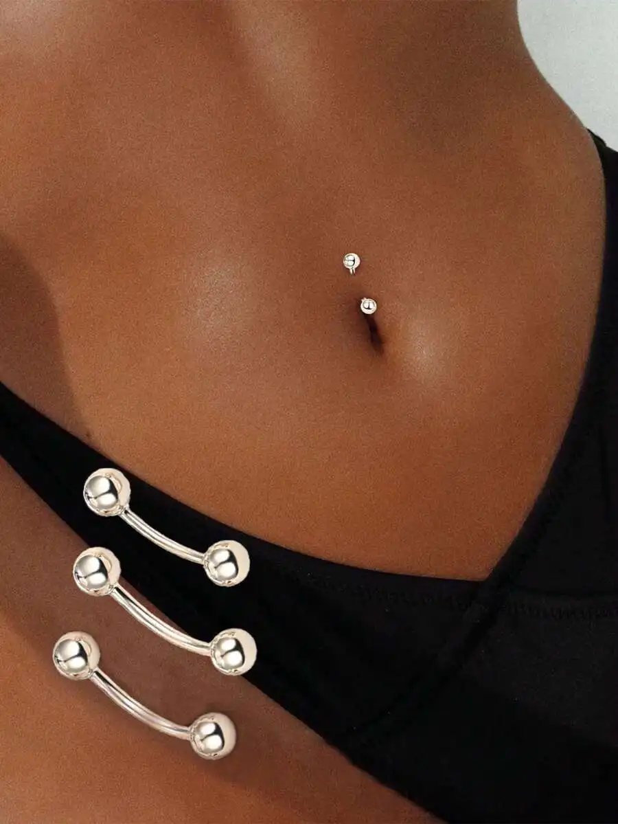 Round Bead Navel Ring Body Piercing Jewelry For Women
Round Bead Navel Ring Body Piercing Jewelry For Women
