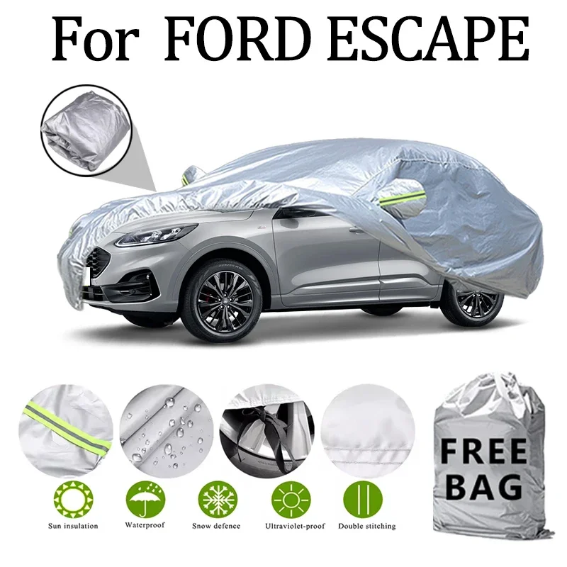 For FORD ESCAPE Car Cover Outdoor Protection Covers Snow Sunshade Waterproof Dustproof Exterior UV Car Accessories
For FORD ESCAPE Car Cover Outdoor Protection Covers Snow Sunshade Waterproof Dustproof Exterior UV Car Accessories