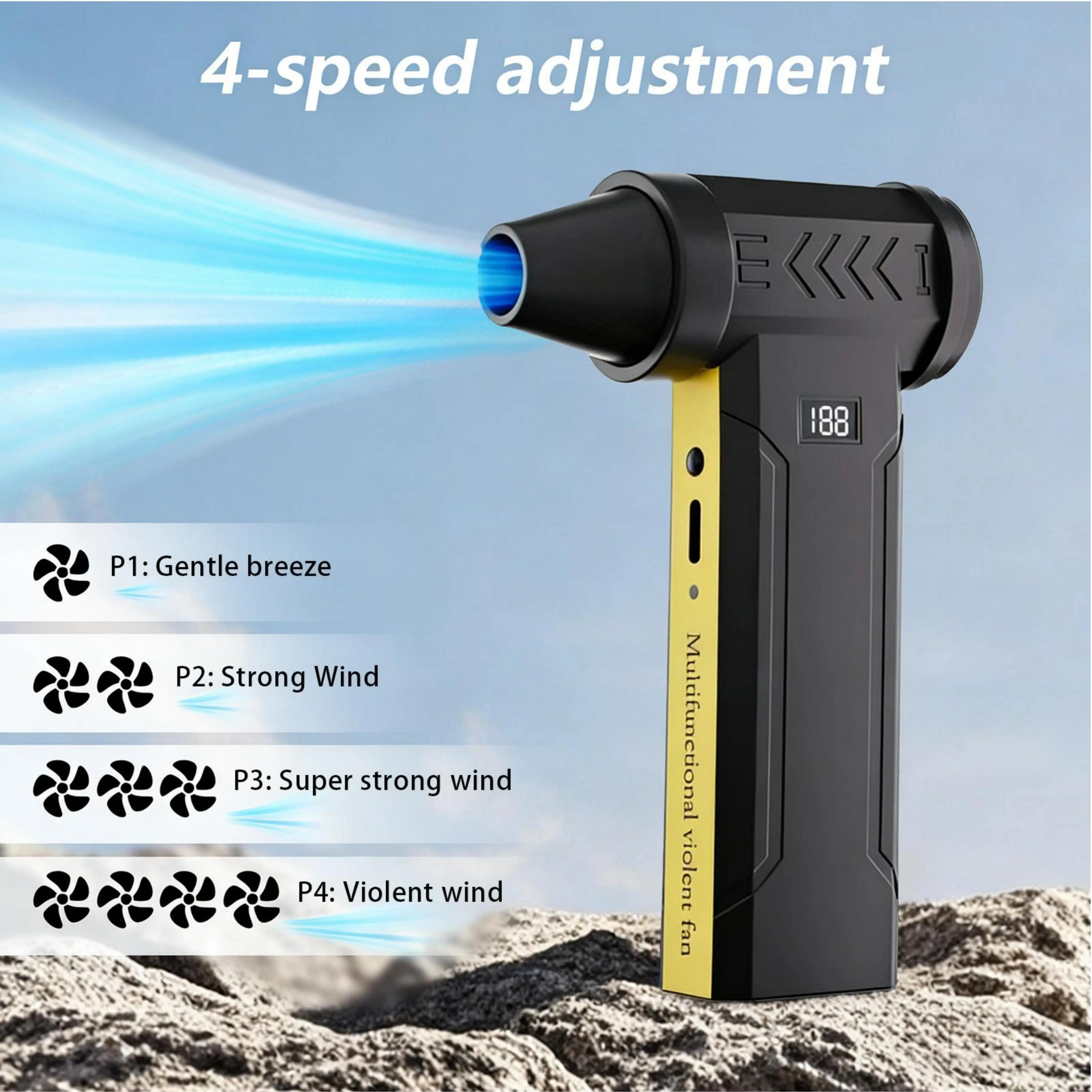 High-Speed Turbo Electric Portable Cooler Air 160000 RPM Rechargeable Powerful Violent Dust Blower Brushless Motor
High-Speed Turbo Electric Portable Cooler Air 160000 RPM Rechargeable Powerful Violent Dust Blower Brushless Motor