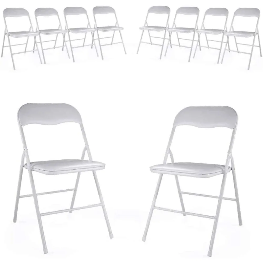 10-Pack Commercial Folding Plastic Chair for Home Office Wedding Party Outdoor Indoor, 300LBS Capacity, White
10-Pack Commercial Folding Plastic Chair for Home Office Wedding Party Outdoor Indoor, 300LBS Capacity, White