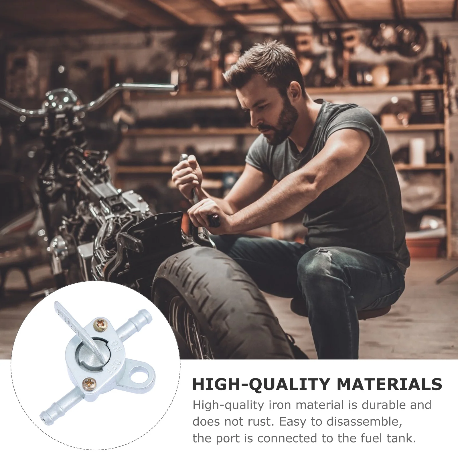 2 pcs Oil Can Switch Iron Material 90 Degree Rotation Fuel Tank Shut Off Valve For Generator Motorcycle Petcock Gas Tank 
2 pcs Oil Can Switch Iron Material 90 Degree Rotation Fuel Tank Shut Off Valve For Generator Motorcycle Petcock Gas Tank