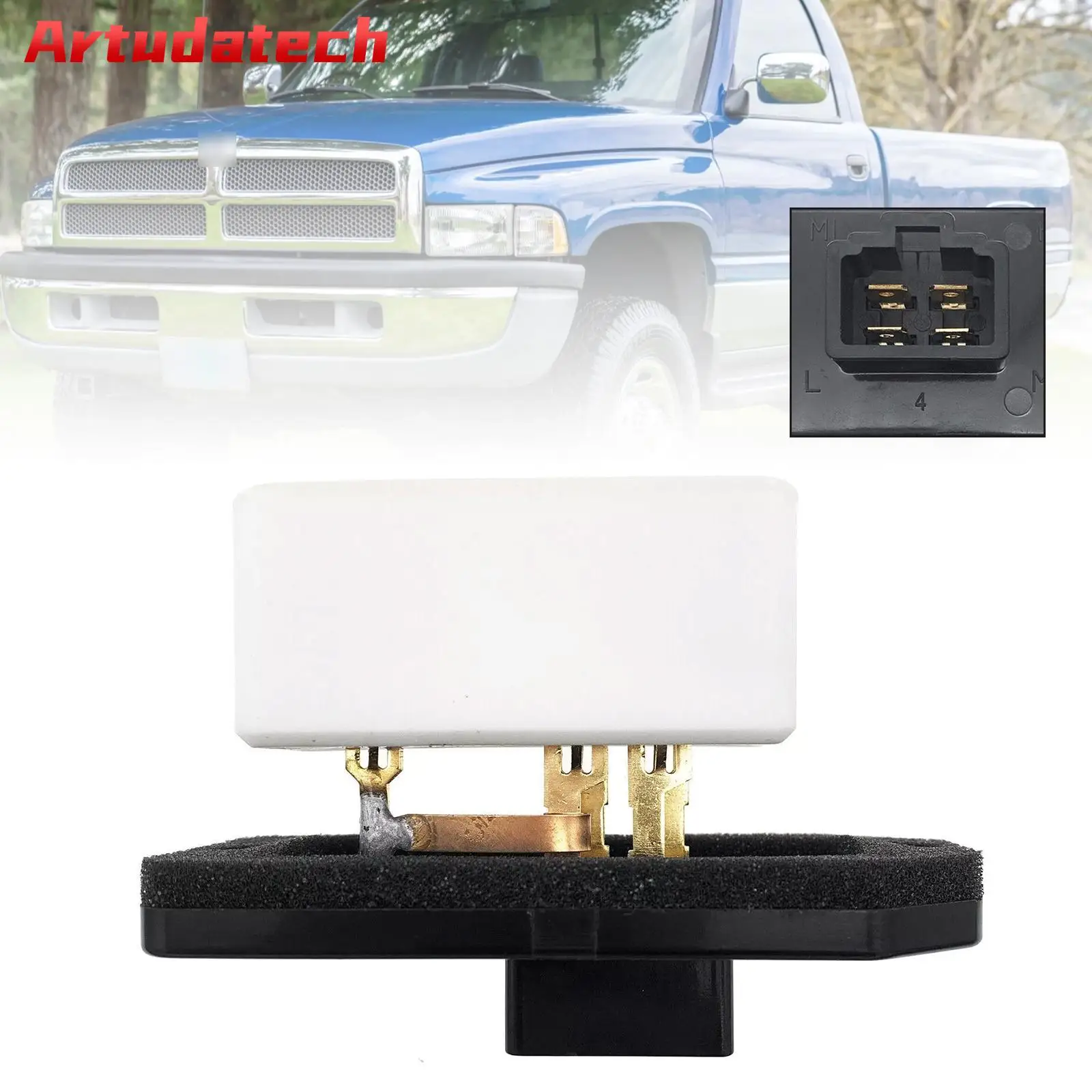 Резистор двигателя вентилятора Artudatech, реле нагревателя 4720278 для DODGE RAM 1500 2500 1994-06
Резистор двигателя вентилятора Artudatech, реле нагревателя 4720278 для DODGE RAM 1500 2500 1994-06