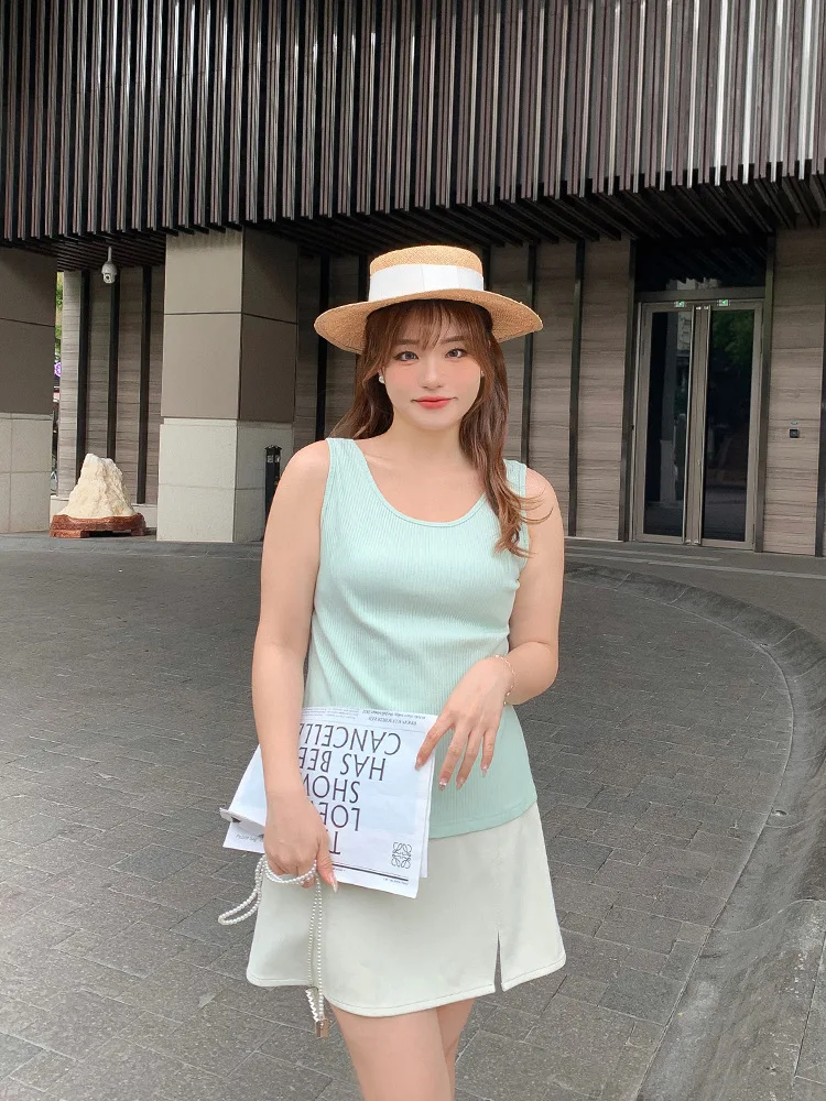 Summer New Plus Size Multicolor Basic Knit Top Women Casual Slim Camisole Vest
Summer New Plus Size Multicolor Basic Knit Top Women Casual Slim Camisole Vest