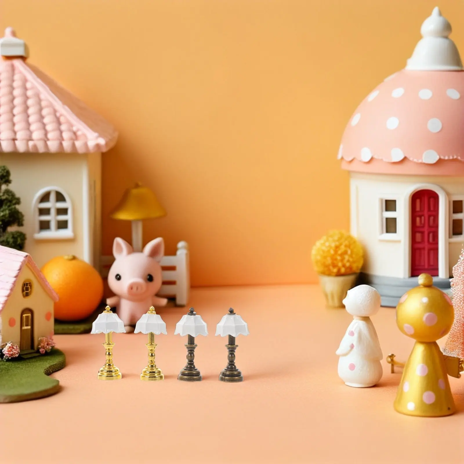 4Pcs Mini Bedside Lamp 1:12 Scale Miniature Desk Table Lamp for Dollhouse Furniture Lighting Accessory Mini Light
4Pcs Mini Bedside Lamp 1:12 Scale Miniature Desk Table Lamp for Dollhouse Furniture Lighting Accessory Mini Light