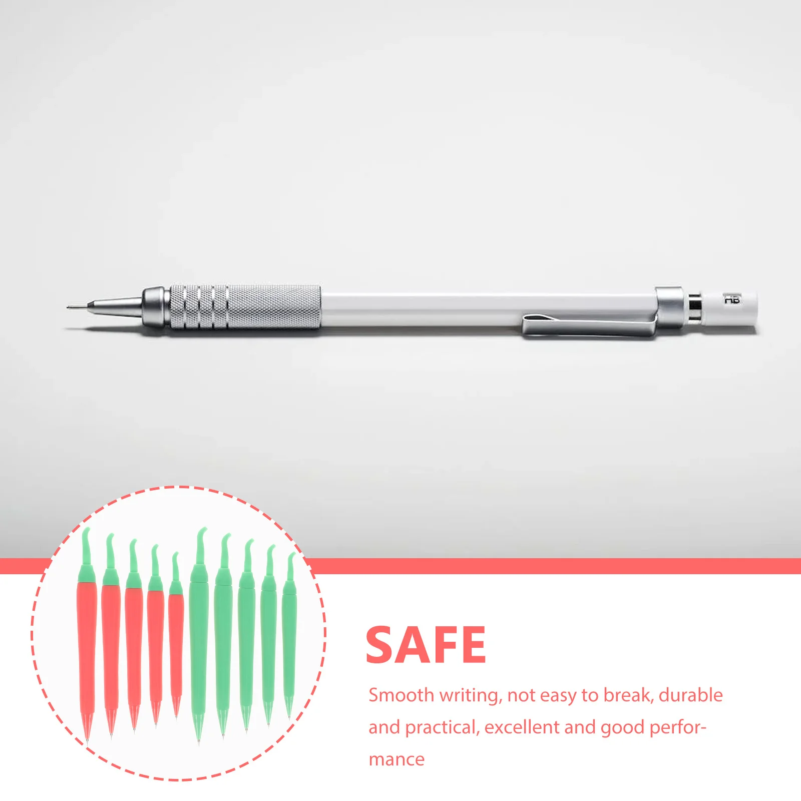 10Pcs Aesthetic Mechanical Pencils Multi Function Portable Children Pencil Non Slip Ergonomic Design Smooth Writing
10Pcs Aesthetic Mechanical Pencils Multi Function Portable Children Pencil Non Slip Ergonomic Design Smooth Writing