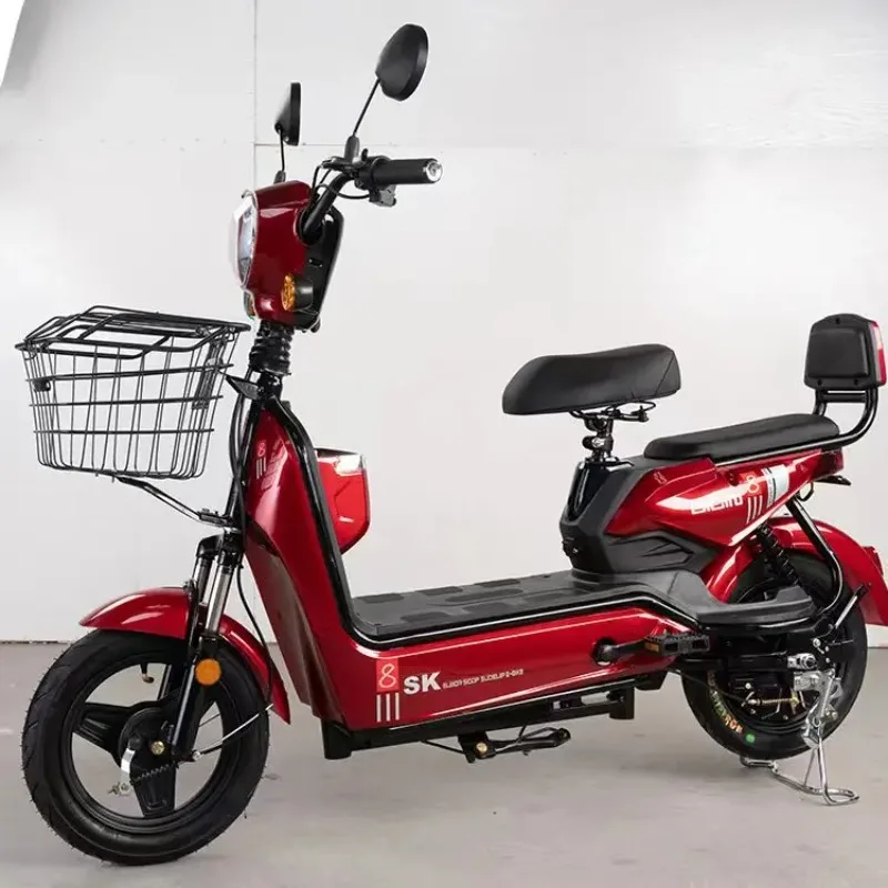 China Factory 350W 48V 12Ah Electric Scooter Bike Adults, City Commuter E-Bike with Basket, 2-Seater Electric Bicycle E-Scooter
China Factory 350W 48V 12Ah Electric Scooter Bike Adults, City Commuter E-Bike with Basket, 2-Seater Electric Bicycle E-Scooter