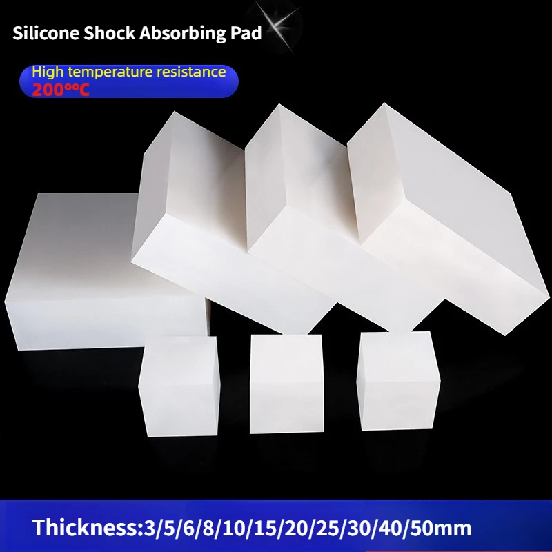 High Temp Resistant Silicone Rubber Square Gasket, Thickened White Cushion for Shock Absorption, Non‑Slip, Sound Insulation
High Temp Resistant Silicone Rubber Square Gasket, Thickened White Cushion for Shock Absorption, Non‑Slip, Sound Insulation