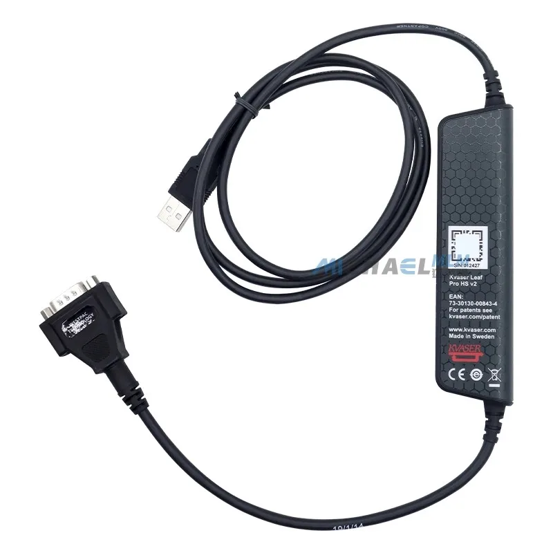 Оригинальный одноканальный интерфейс шины USBcan Kvaser Leaf Pro HS v2 OBDII 00849-6
Оригинальный одноканальный интерфейс шины USBcan Kvaser Leaf Pro HS v2 OBDII 00849-6