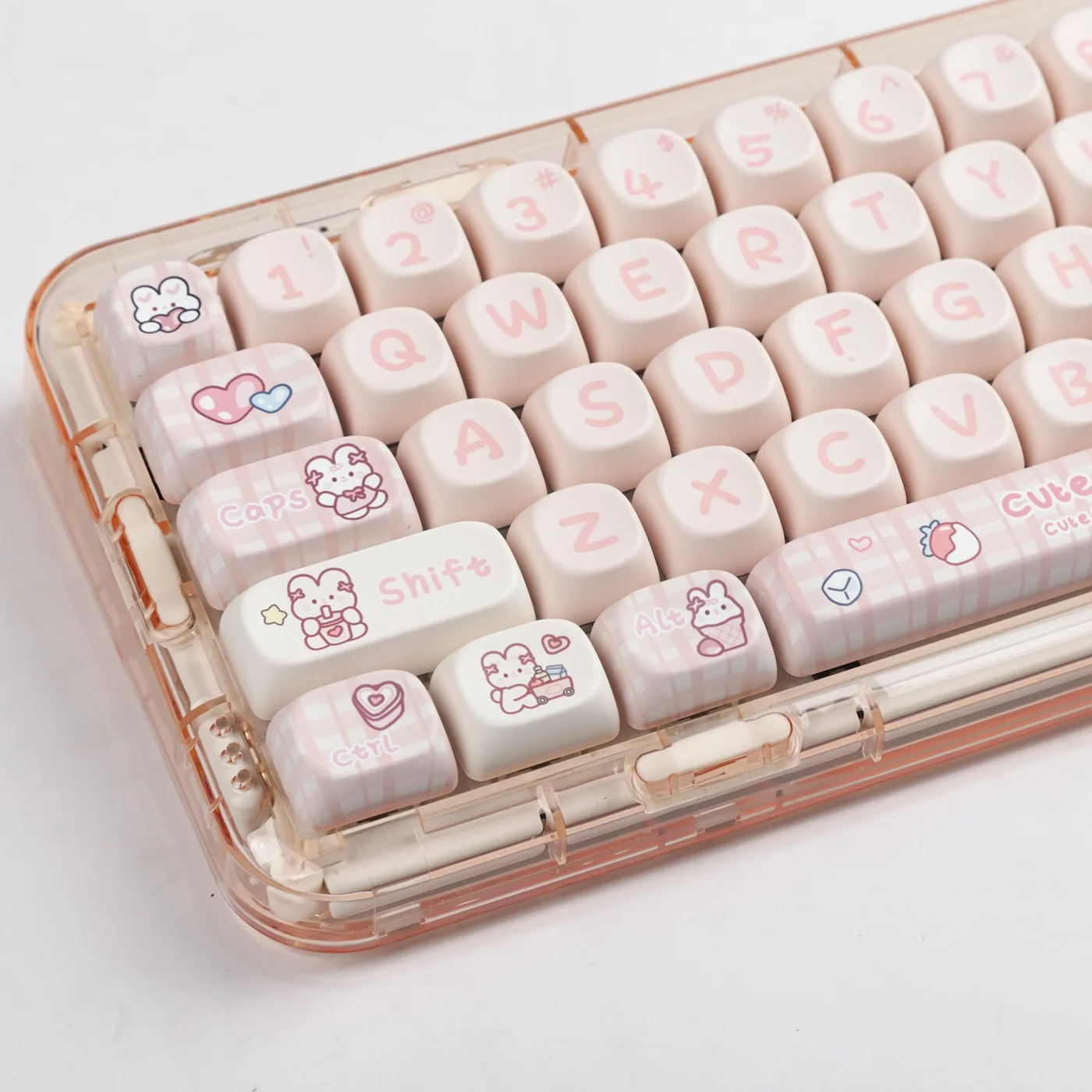 Snack bunny keycap cute cartoon MOA height small warping hot sublimation Ningzhi HI75 68 98 99104PBT
Snack bunny keycap cute cartoon MOA height small warping hot sublimation Ningzhi HI75 68 98 99104PBT