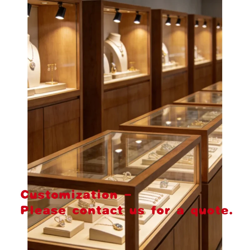 custom.Modern Luxury Solid Wood Jewelry Showcase, Glass Counter + Wall Cabinet Combination, Custom High-end Jewelry Display Cabi
custom.Modern Luxury Solid Wood Jewelry Showcase, Glass Counter + Wall Cabinet Combination, Custom High-end Jewelry Display Cabi