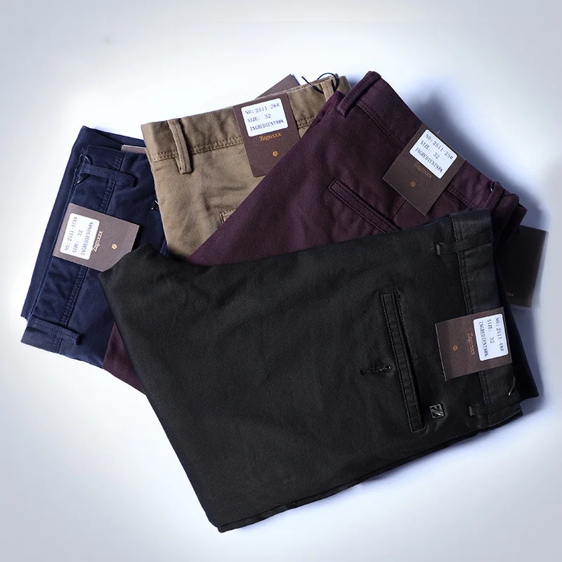 Flat Black Casual Pants Men Clothing Straight Stretch Spring Autumn Brown Trousers Business Formal Male Pant Red 2022
Flat Black Casual Pants Men Clothing Straight Stretch Spring Autumn Brown Trousers Business Formal Male Pant Red 2022