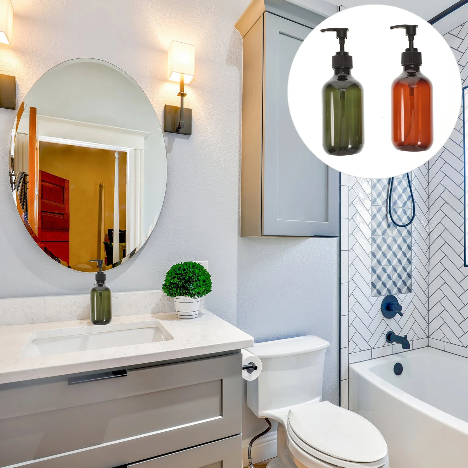 6Pcs 300Ml Empty Storage Bottles Pet PP Material Pump Head Design Reusable Liquid Dispensers for Shampoo Lotion Soap Shower Gel
6Pcs 300Ml Empty Storage Bottles Pet PP Material Pump Head Design Reusable Liquid Dispensers for Shampoo Lotion Soap Shower Gel