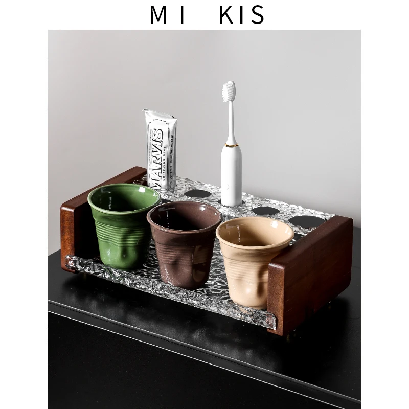 Bathroom Toothbrush Holder Ceramic Minimalist Style Storage Rack for Couple Toothpaste And Mouthwash Cup Organizer
Bathroom Toothbrush Holder Ceramic Minimalist Style Storage Rack for Couple Toothpaste And Mouthwash Cup Organizer