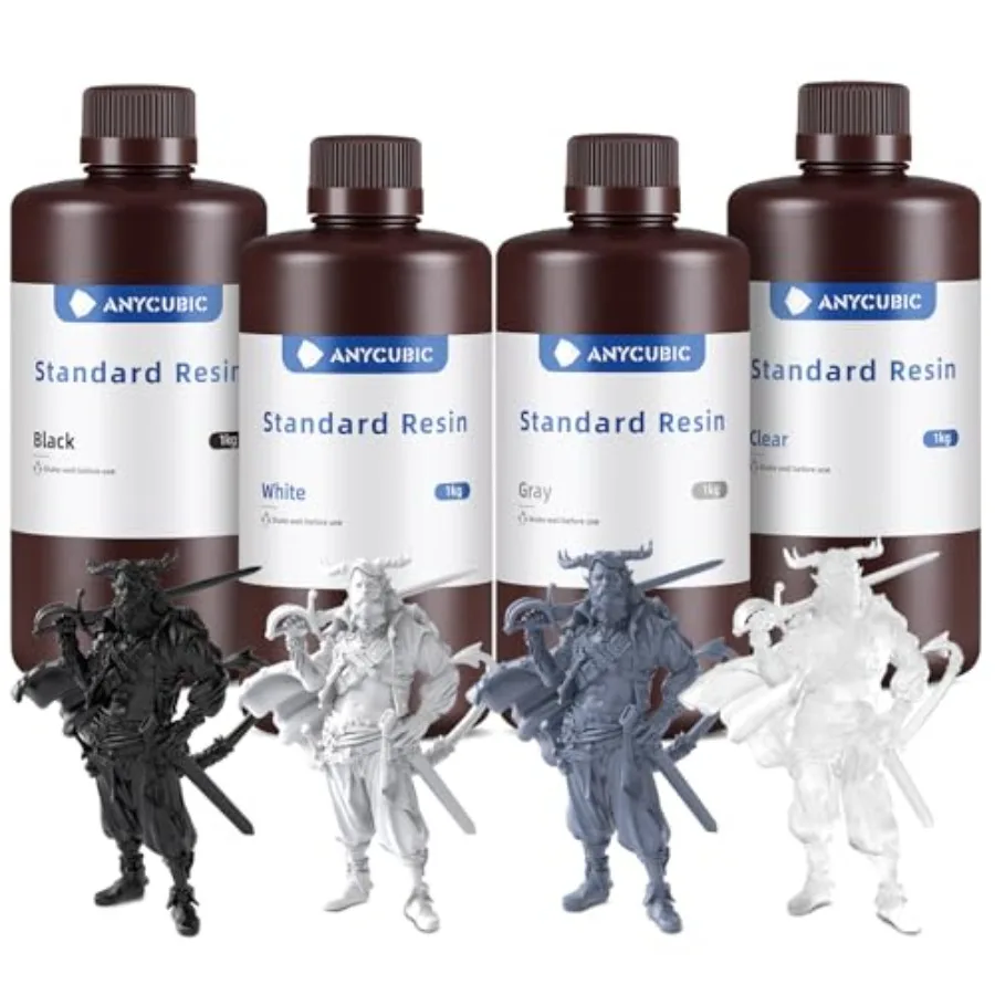 3D Printer Resin Bundle for LCD 3D Printing 405nm UV Photopolymer High Precision Fast Curing Transparent Premium Acrylic-Based
3D Printer Resin Bundle for LCD 3D Printing 405nm UV Photopolymer High Precision Fast Curing Transparent Premium Acrylic-Based
