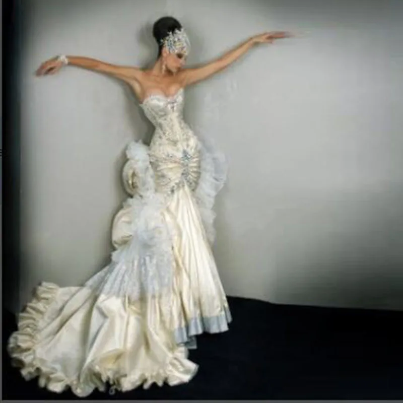 African Wedding Dress Aweetheart Appliques Lace Mermaid Bridal Dresses Plus Size Wedding Party Gowns
African Wedding Dress Aweetheart Appliques Lace Mermaid Bridal Dresses Plus Size Wedding Party Gowns