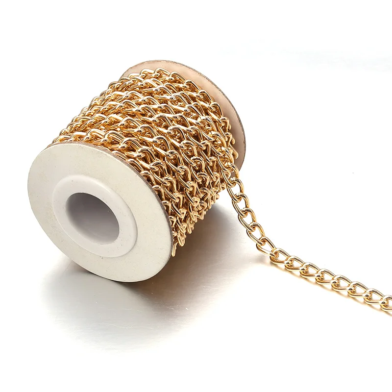 5 Yards/Lot Golden Silver Color Aluminium Twisted Curb Chains Link Chains for Jewelry Making DIY Bracelets Necklace Accessory
5 Yards/Lot Golden Silver Color Aluminium Twisted Curb Chains Link Chains for Jewelry Making DIY Bracelets Necklace Accessory