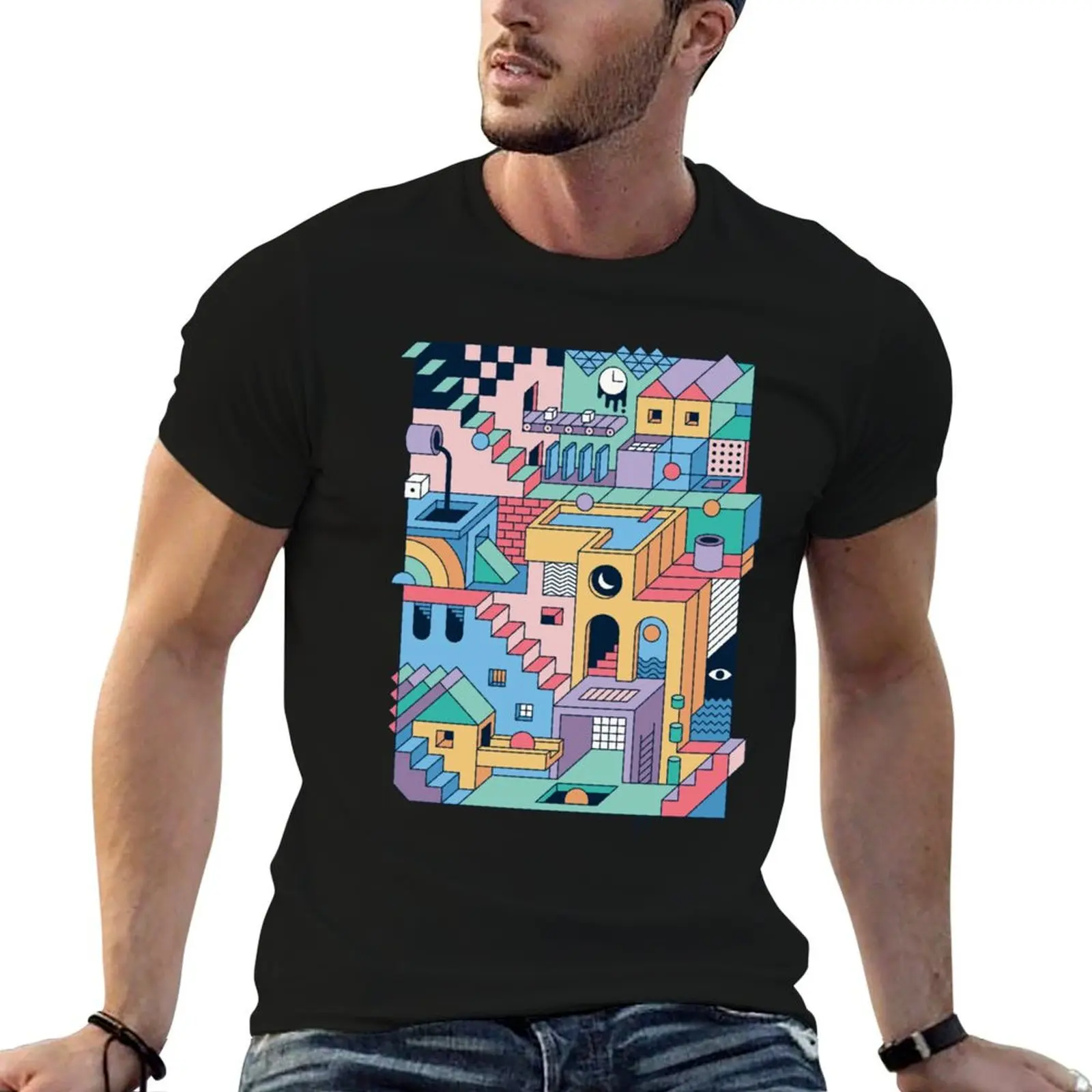 80's Escher Active T-Shirt men t shirt cotton 100% t shirts for man cotton funny T-Shirt
80's Escher Active T-Shirt men t shirt cotton 100% t shirts for man cotton funny T-Shirt