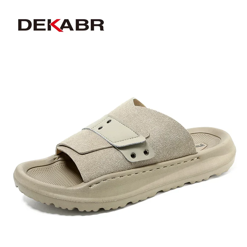 DEKABR Summer Men's Sandals Handmade Breathable Design Casual Beach Shoes Lightweight Soft Bottom Outdoor Sandals
DEKABR Summer Men's Sandals Handmade Breathable Design Casual Beach Shoes Lightweight Soft Bottom Outdoor Sandals