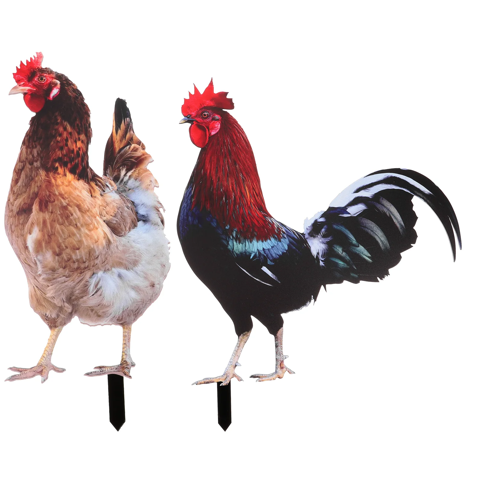 2 Pcs Chicken Acrylic Stake Rooster Garden Ground Plug Decorative Inserts Hen Yard Decoration Stakes Silhouette
2 Pcs Chicken Acrylic Stake Rooster Garden Ground Plug Decorative Inserts Hen Yard Decoration Stakes Silhouette