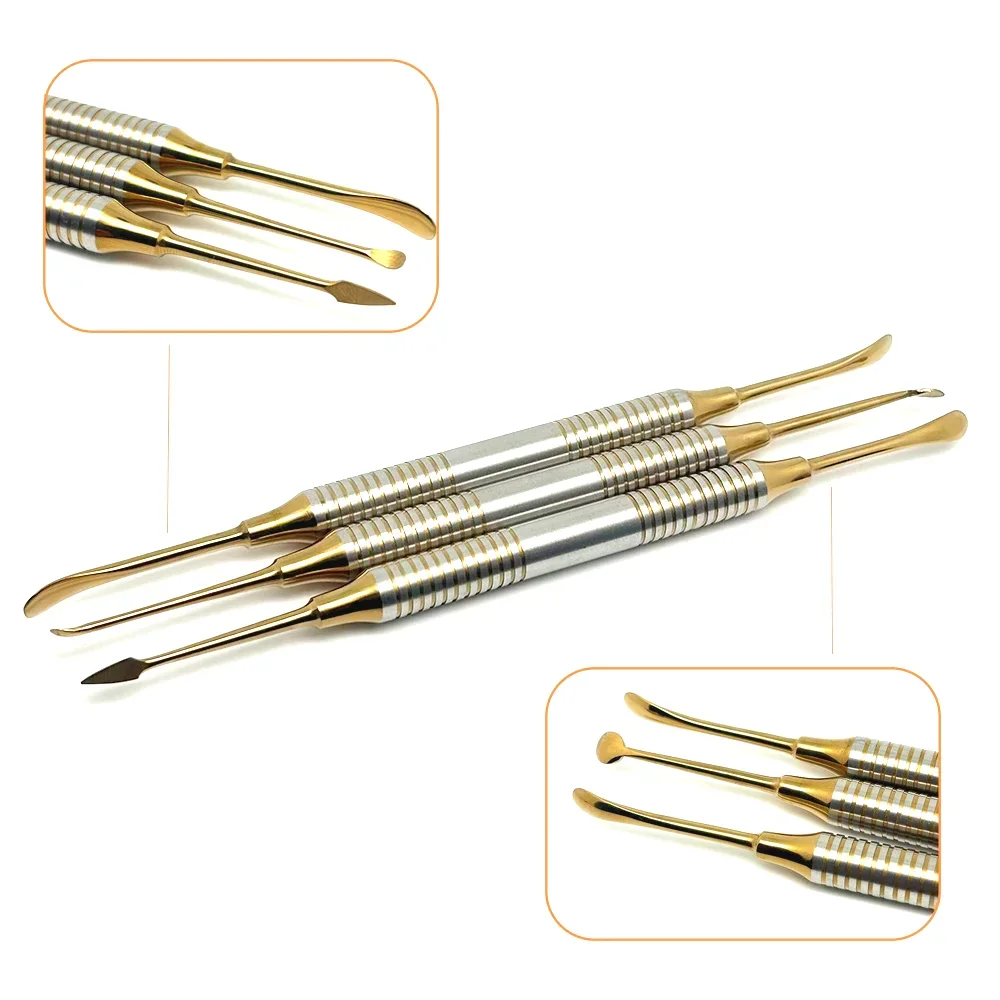 3Pcs/Set Dental Implant Periosteal Elevator Separator Peristeel Splitter Tool Titanium Material Reflecting or Retracting Tools
3Pcs/Set Dental Implant Periosteal Elevator Separator Peristeel Splitter Tool Titanium Material Reflecting or Retracting Tools