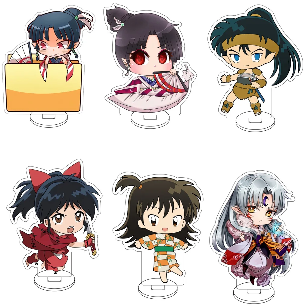 10CM Anime Inuyasha Higurashi Kagome Kagura Kouga Sesshoumaru Cos Acrylic Figure Stand Q version Cute Gifts Ornaments
10CM Anime Inuyasha Higurashi Kagome Kagura Kouga Sesshoumaru Cos Acrylic Figure Stand Q version Cute Gifts Ornaments