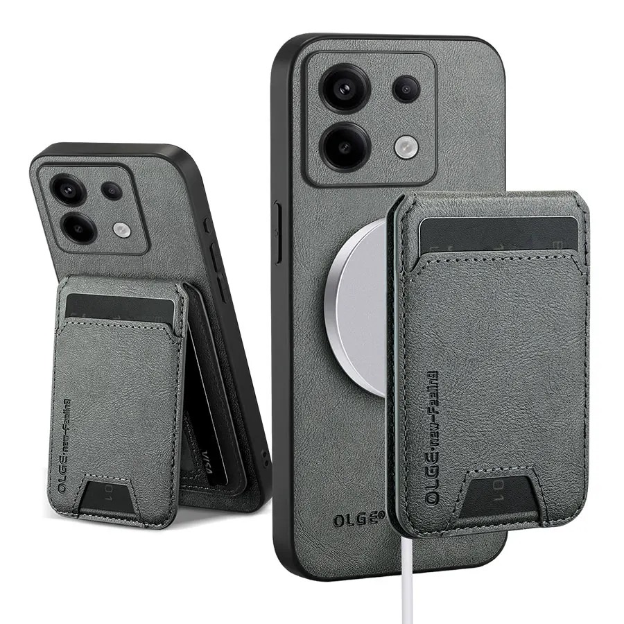 Роскошный кожаный чехол OLGE 2 в 1, съемная сумка для карт для Redmi Note 13 Pro 5G/Poco X6 5G, сумка для карт Magsafe, кошелек Funda
Роскошный кожаный чехол OLGE 2 в 1, съемная сумка для карт для Redmi Note 13 Pro 5G/Poco X6 5G, сумка для карт Magsafe, кошелек Funda