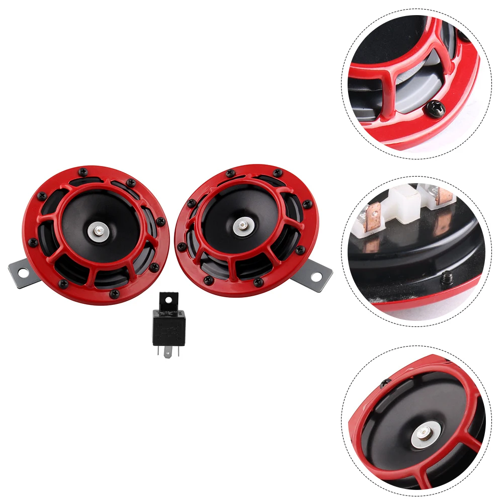 3pcs 12V Car Horns Super Loud High Low Tone Aluminum Alloy Motorcycle Horns Kit Speaker Grill Mount Auto Sound Trumpet Red 
3pcs 12V Car Horns Super Loud High Low Tone Aluminum Alloy Motorcycle Horns Kit Speaker Grill Mount Auto Sound Trumpet Red