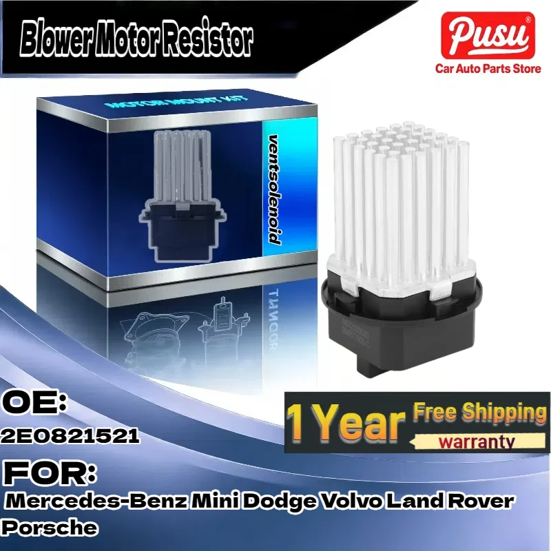 For Mercedes-Benz/Mini/Dodge/Volvo/Land Rover/Porsche | HVAC Blower Motor Resistor | Part 2E0821521
For Mercedes-Benz/Mini/Dodge/Volvo/Land Rover/Porsche | HVAC Blower Motor Resistor | Part 2E0821521