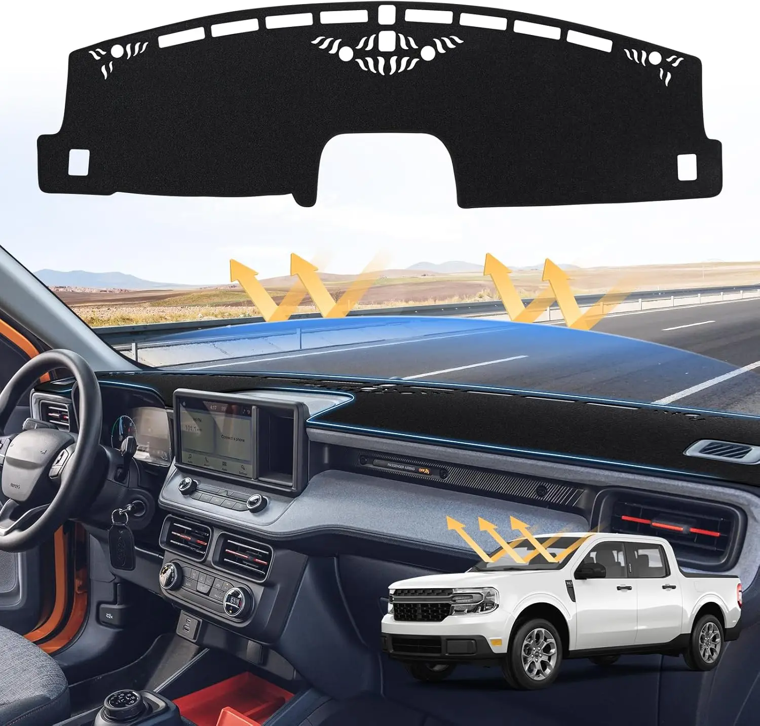 1PCS Dashboard Cover Protective Pad for Ford Maverick 2022 2023 2024 2025 Car Accessories Dash Board Sunshade Anto-UV Carpet
1PCS Dashboard Cover Protective Pad for Ford Maverick 2022 2023 2024 2025 Car Accessories Dash Board Sunshade Anto-UV Carpet