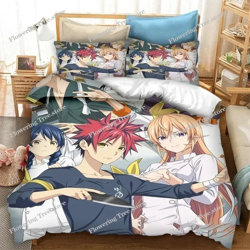 Anime Food Wars Shokugeki no Soma Bedding Set Duvet Cover Bedroom Comforter Twin King Size Quilt Cover Home Textile
Anime Food Wars Shokugeki no Soma Bedding Set Duvet Cover Bedroom Comforter Twin King Size Quilt Cover Home Textile
