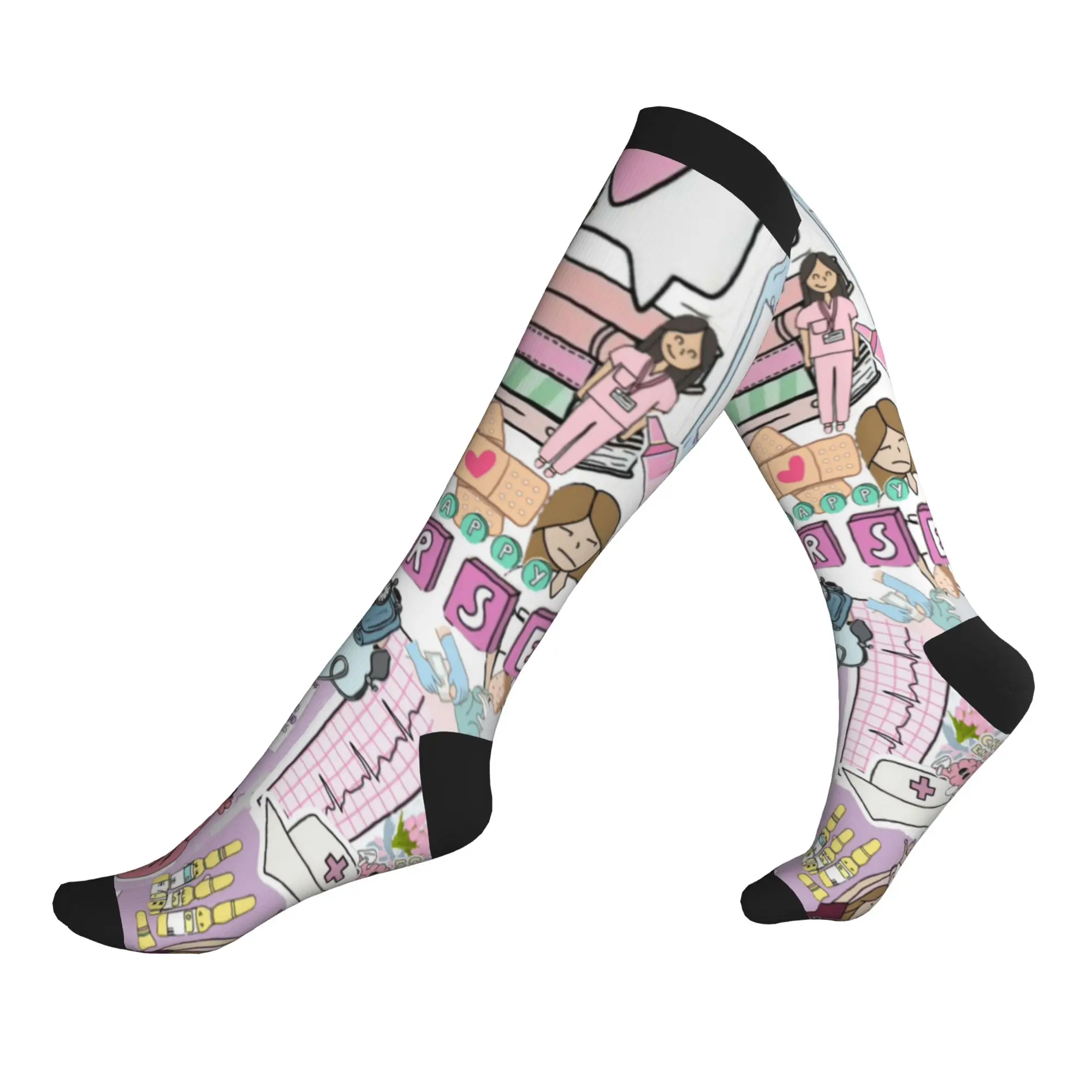 Enfermera En Apuros Nurse Pattern Mens Sports Compression Socks Unisex Kawaii 3D Printed Dress Socks
Enfermera En Apuros Nurse Pattern Mens Sports Compression Socks Unisex Kawaii 3D Printed Dress Socks