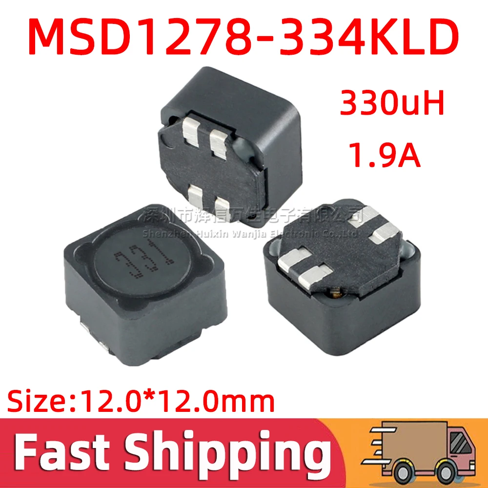 5pcs MSD1278-334KLD SMD Shielded Coupled Inductor 330uH 1.9A Dual Wire Inductance Common Mode Filter 12mmx12mm
5pcs MSD1278-334KLD SMD Shielded Coupled Inductor 330uH 1.9A Dual Wire Inductance Common Mode Filter 12mmx12mm
