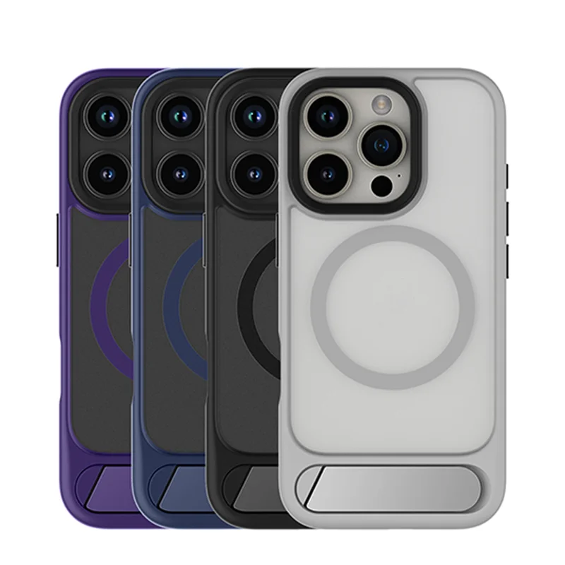 Metal Bracket Magsafe Phone Case for iphone 16 pro max 15 Pro 14 13 Simple Senior Frosted Matte Wireless Charging Hard PC Cover
Metal Bracket Magsafe Phone Case for iphone 16 pro max 15 Pro 14 13 Simple Senior Frosted Matte Wireless Charging Hard PC Cover