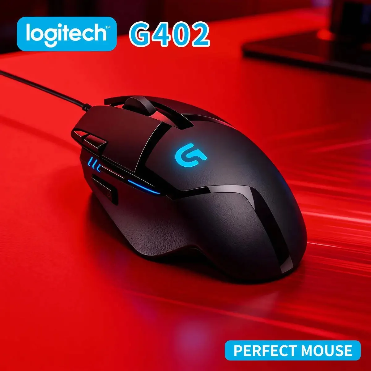Logitech G402 Gaming Mouse Wired 4000 DPI 8 Buttons Fusion Engine Ergonomic for PC Laptop Windows Gaming Gamer
Logitech G402 Gaming Mouse Wired 4000 DPI 8 Buttons Fusion Engine Ergonomic for PC Laptop Windows Gaming Gamer