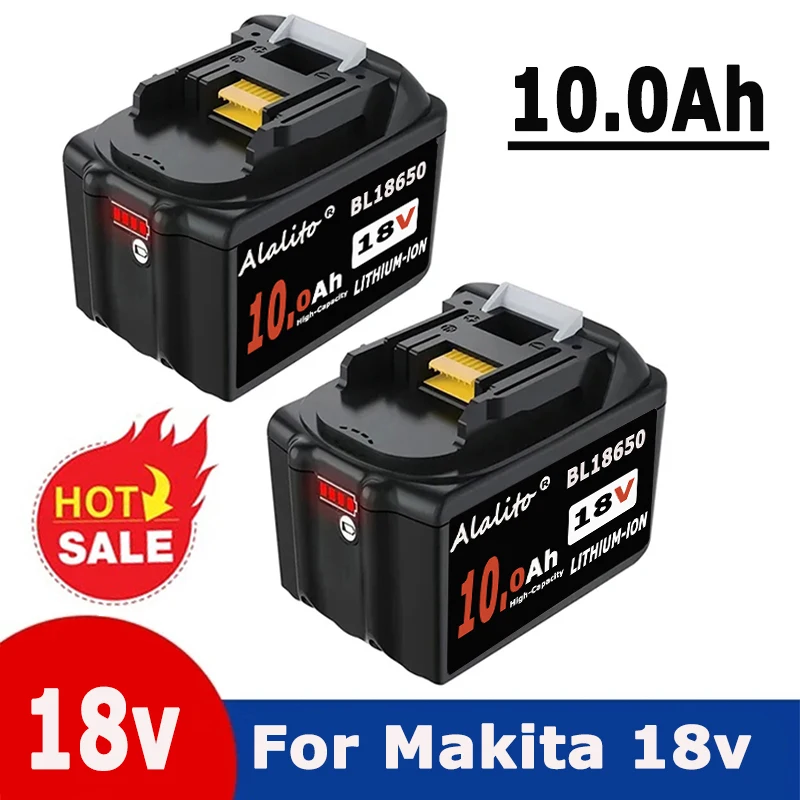 Сменный литий-ионный аккумулятор для Makita BL1830B BL1850B BL1850 BL1840 BL1860 BL1815, 10000 мАч
Сменный литий-ионный аккумулятор для Makita BL1830B BL1850B BL1850 BL1840 BL1860 BL1815, 10000 мАч