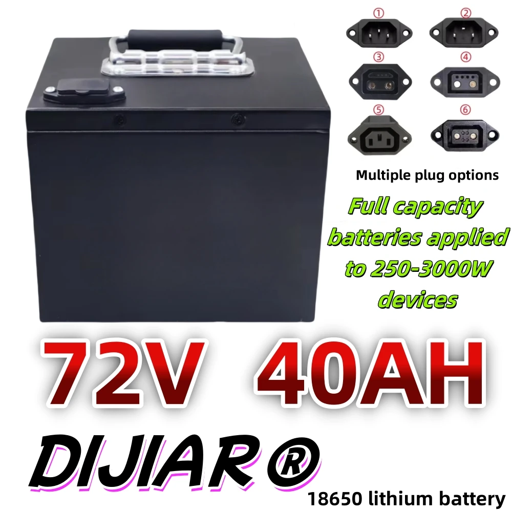 Air express delivery, 72V40AH, 18650 lithium battery, sufficient capacity, strong power, metal shell, suitable for 250-3000W
Air express delivery, 72V40AH, 18650 lithium battery, sufficient capacity, strong power, metal shell, suitable for 250-3000W