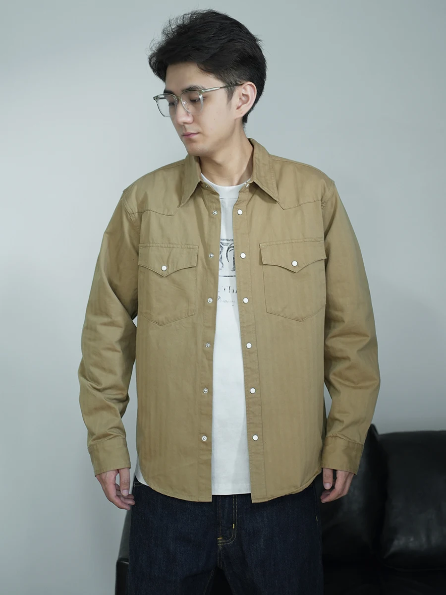 Men's Workwear irt Pure Cotton Casual Sle Spring Autumn Outerwear Retro American Fit Hardman Casual Cheered Coat
Men's Workwear irt Pure Cotton Casual Sle Spring Autumn Outerwear Retro American Fit Hardman Casual Cheered Coat