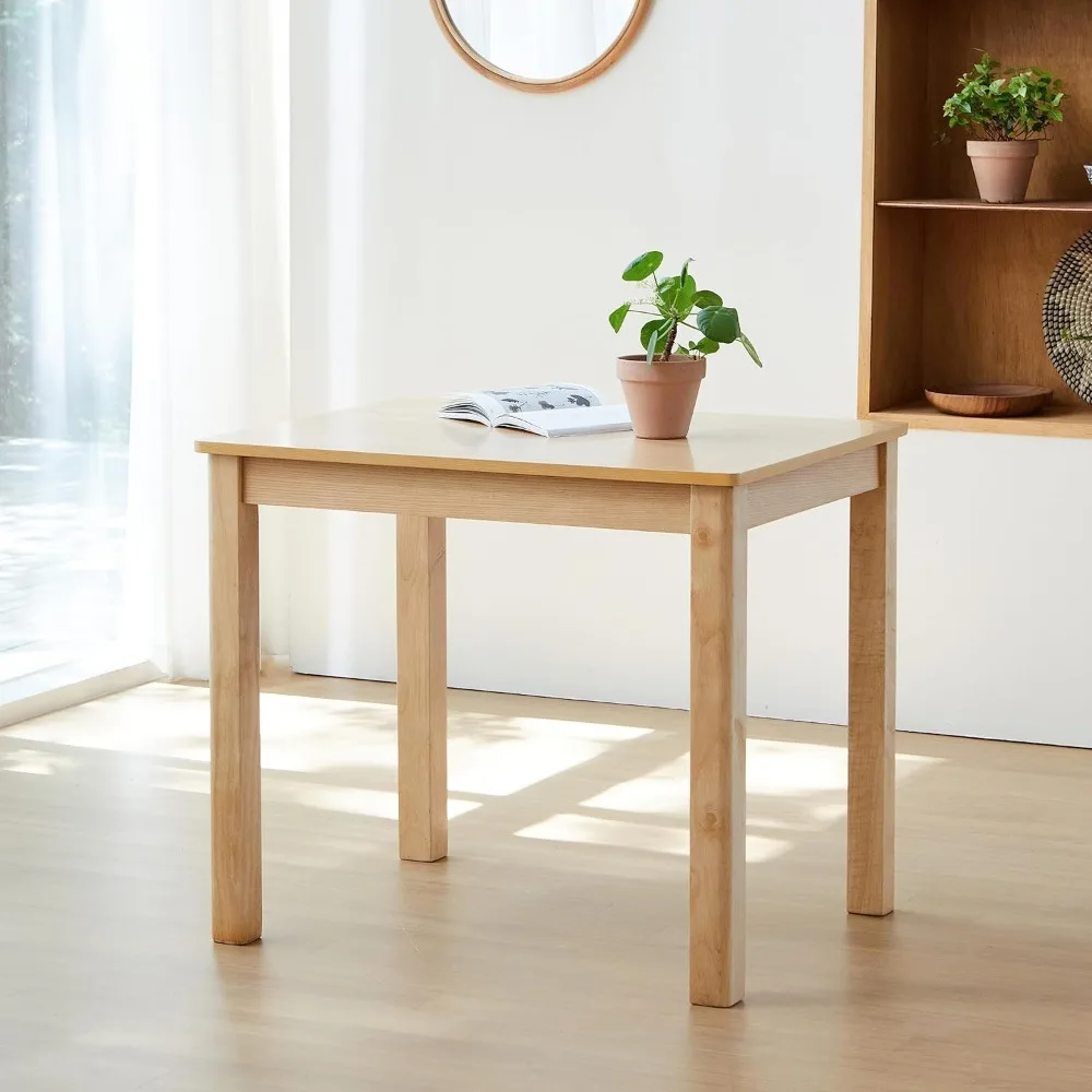 Cabin 33.5" Wooden Dining Table/Small Rectangular Modern Farmhouse Solid Wood Kitchen Table Desk
Cabin 33.5" Wooden Dining Table/Small Rectangular Modern Farmhouse Solid Wood Kitchen Table Desk
