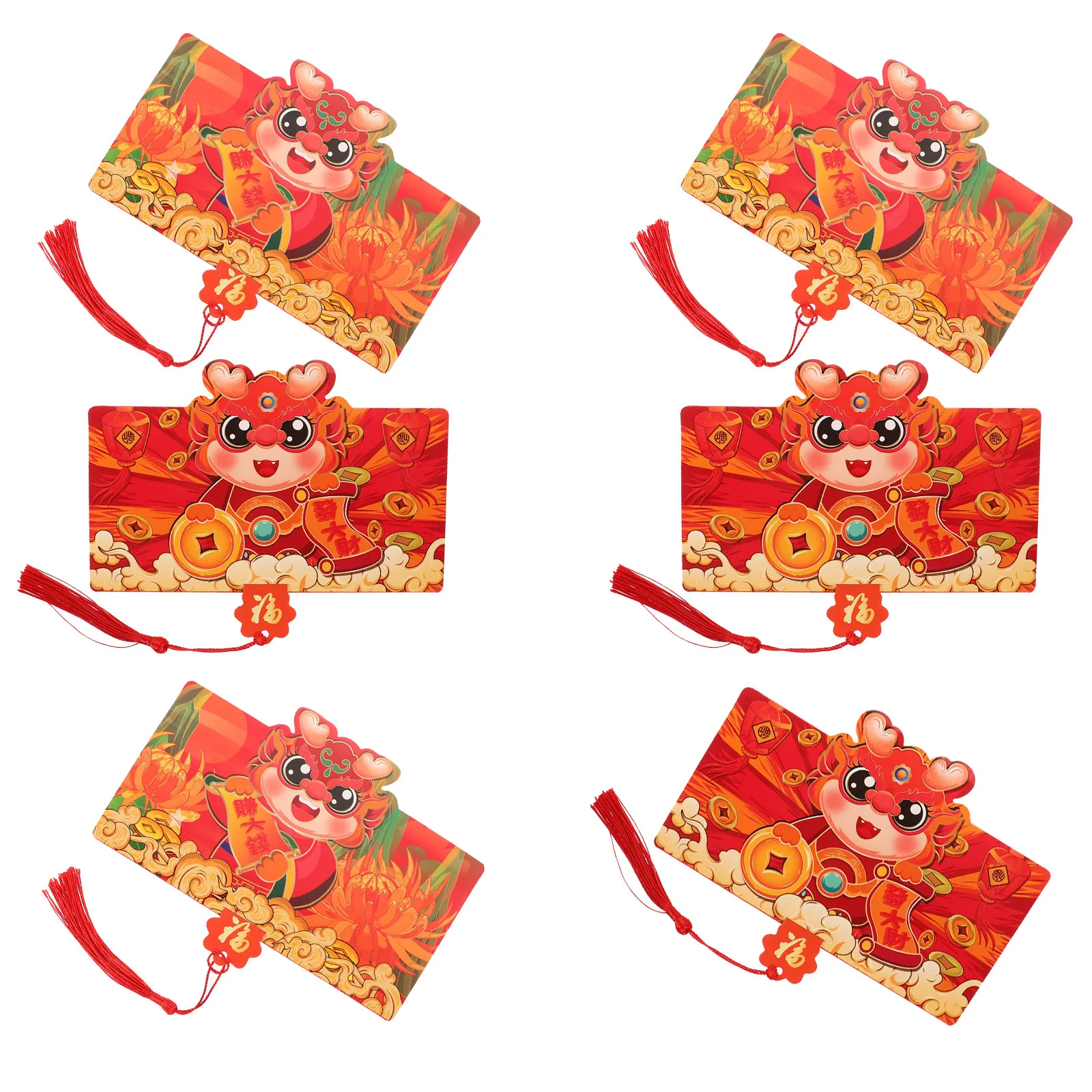 6Pcs Spring Festival Red Envelopes 2024 Year of Dragon Money Envelopes Paper Red Money Pocket Cute Auspicious Design New Year
6Pcs Spring Festival Red Envelopes 2024 Year of Dragon Money Envelopes Paper Red Money Pocket Cute Auspicious Design New Year
