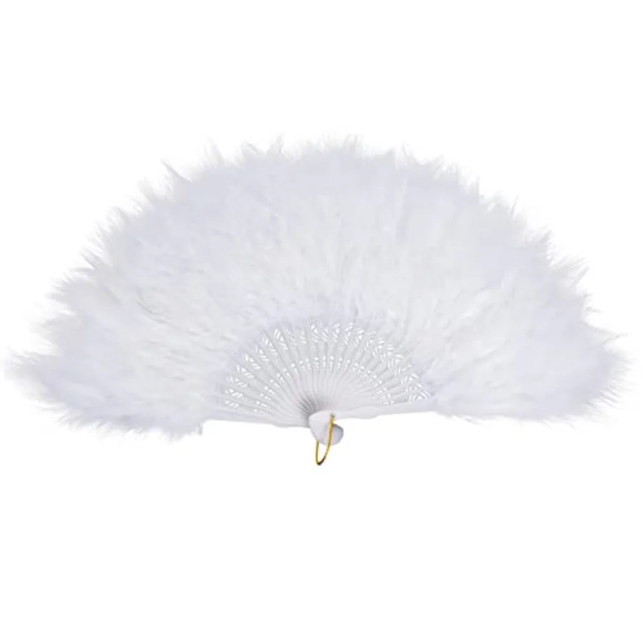 Wobe 20s Vintage Feather Fan Flapper Dance Roaring Gatsby Burlesque Handheld Marabou Feather Fan Flapper Accessories White
Wobe 20s Vintage Feather Fan Flapper Dance Roaring Gatsby Burlesque Handheld Marabou Feather Fan Flapper Accessories White