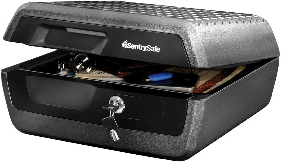 Fireproof Waterproof Document Safe with Key Lock for Cash Passport Jewelry, Black 0.36 Cubic Feet
Fireproof Waterproof Document Safe with Key Lock for Cash Passport Jewelry, Black 0.36 Cubic Feet