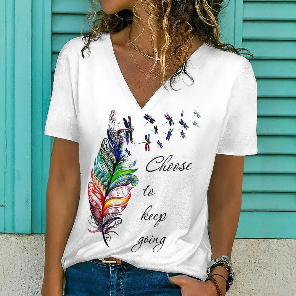 Colorful Dragonfly Feathers Print T-Shirts For Women Design Crop Top Plus Size Female Short Sleeve Shirt Summer Women Clothing
Colorful Dragonfly Feathers Print T-Shirts For Women Design Crop Top Plus Size Female Short Sleeve Shirt Summer Women Clothing