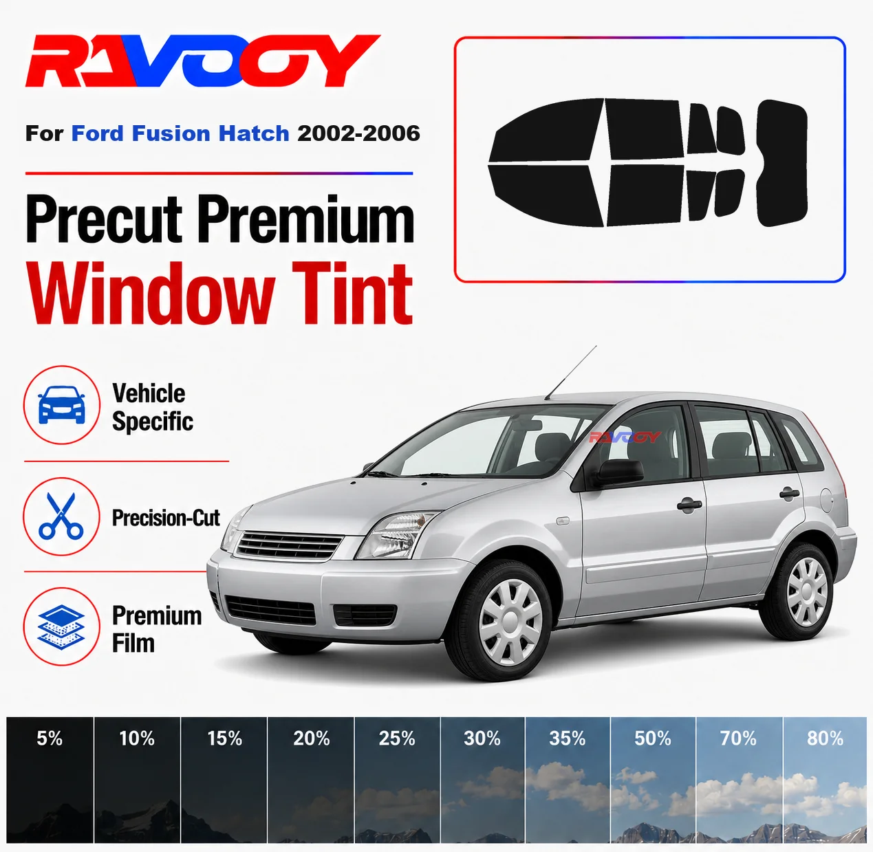 Premium Precut Window Tint Kit Front Rear Windows Rear Windshield For Ford Fusion Hatch 2002-2006 Complete Set Nano Ceramic Film
Premium Precut Window Tint Kit Front Rear Windows Rear Windshield For Ford Fusion Hatch 2002-2006 Complete Set Nano Ceramic Film