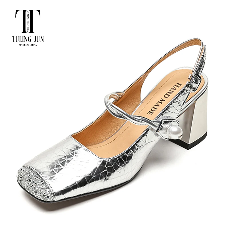 TULING JUN 2024 Spring Autumn Rear Empty Women's Shoes High Heel Elegant Temperament Comfortable Pearls Pumps Shoes For Women L
TULING JUN 2024 Spring Autumn Rear Empty Women's Shoes High Heel Elegant Temperament Comfortable Pearls Pumps Shoes For Women L